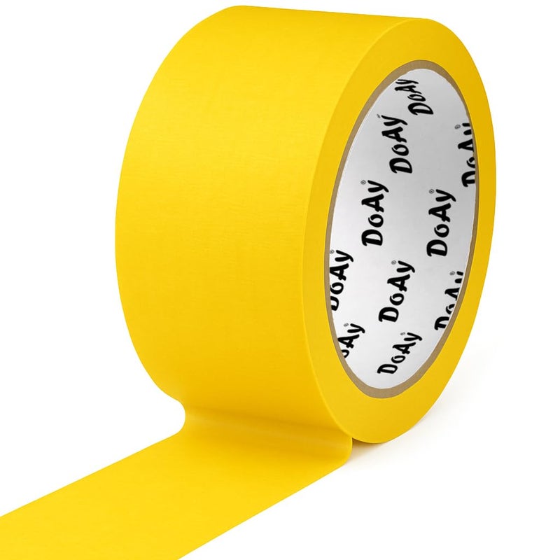 DOAY Yellow Painters Tape - Masking Tape 2 Inch Wide (1.88" x 90FT) - Multi-Surface, Smart Adhesion, Indoor & Outdoor - 1 Roll Paint Tape for DIY, Labeling, Art, Car (#3910) - Image 2